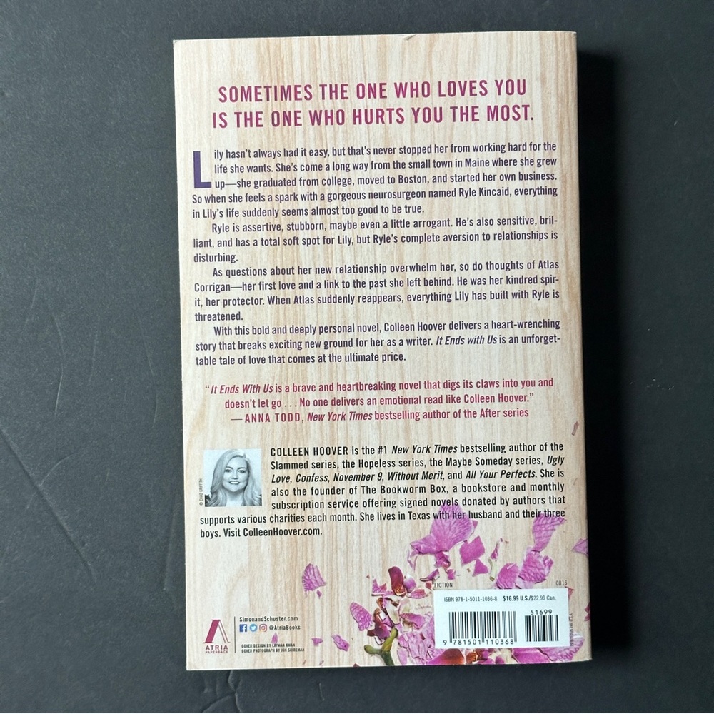 It Ends With Us: A Novel by Colleen Hoover | Fiction, Romance | Paperback Book - Picture 2 of 7